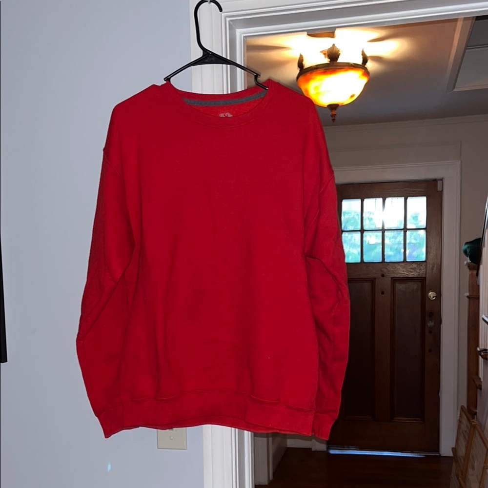 Fruit of the Loom Vibrant Red Crewneck Sweatshirt